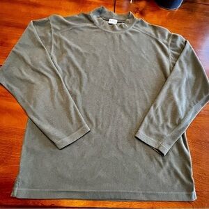 Men’s Columbia long sleeve ribbed sweater in love green